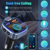 LENCENT FM Transmitter in-Car Adapter,Type-C PD 20W+ QC3.0 Fast USB Charger, Wireless Bluetooth 5.0 Radio Car Kit,Hands Free Calling, Mp3 Player Receiver Hi Fi Bass Support U Disk