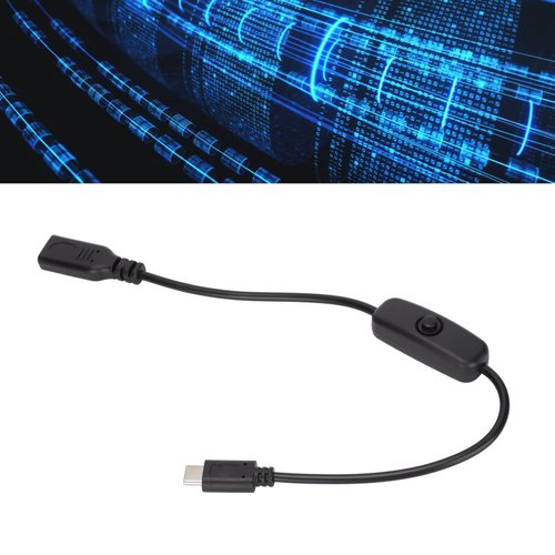 USB C to USB C Switch Cable,Type C Male to Female Power Extension Cord,30cm/11.8inch USB Extension Cable with ON/Off Switch,for Mobile Phones, Tablet Computers, Digital Devices