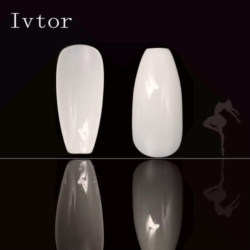 600Pcs Nature Ballerina Fake Nails Coffin Full Cover Acrylic False Nails10 Sizes DIY Nail Art At Home