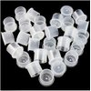 500pcs #16 Medium Self Standing Ink Cups Clear Plastic Tattoo Pigment Color Holder Caps