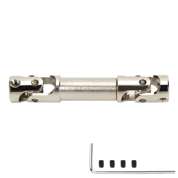RCAWD #45 Steel 41-53mm Slider Center Drive Shaft for Pins for 1/24 Axial Scx24 Deadbolt Chevrolet Wrangler Gladiator Bronco Crawlers Upgrade Parts