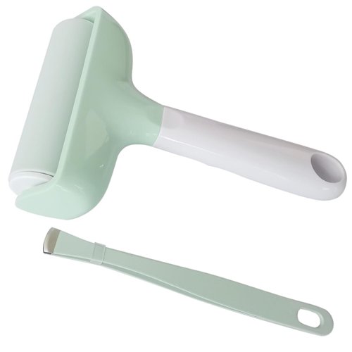 Brayer Roller & Mat Tweezers Remover Tool Set for Cricut/Silhouette/Brother Crafting Printmaking Fabric Crafting and T-Shirts Heat Transfer Projects(Mint)