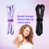 MOODKEY Heatless Curling Rod Headband, 63inch Black Long Heatless Curls Headband, Soft Hair Curlers to Sleep In (Black)