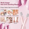 Sanding Band Nail Drill Bit,60Pcs Sanding Bands for Nail Drill Bits,Nail Drill Sanding Bands Small Mandrel 3.1mm Mandrel Bit for Electric Nail Drill,Nail Accessories Tool #80#120#180#240