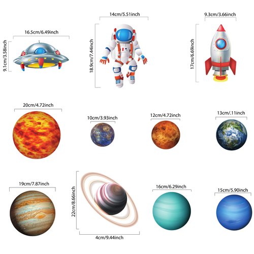 Outer Space Party Decoration Hanging Swirls, Blue Solar System Planet Party UFO Rocket Astronaut Sign Foil Swirls Ceiling Decoration for Kids Boys Space Birthday Party Decorations Supplies, 30 Pieces