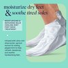 Spa Life Men's Cooling Mint Foot Repair Balm and Moisturizing Socks Set - Revitalizing Hydrating Foot Mask for Soothing Tired, Achy Feet and Softening Dry, Cracked Skin One Size Fits Most- 3 Pairs