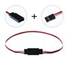 Tecunite 20 Pieces 3-pin Servo Extension Cable Wire Cord Female to Male RC Servo Extension Cord Wire Connectors for Servo Extension Connection Control Board Remote Control Parts(5 Sizes)