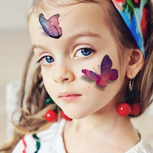 CHARLENT Glitter Butterfly Temporary Tattoos for Girls - 14 Sheets Glitter Butterfly Tattoos for Girls Birthday Party Favors Goodie Bag Fillers