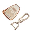WKEDQAF TPU for Jeep Key Fob Cover Compatible with Dodge Avenger Chrysler Dakota Durango Jeep Compass (White-J-d)