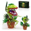 Little Shop of Horrors Audrey 2 Piranha Plant Building Blocks Compatible with Lego Sets for Boys 8-14, Adults and Christmas, 327 Pcs Openable Mouth Cannibal Flower Monster, Creative Gift for Movie Fan