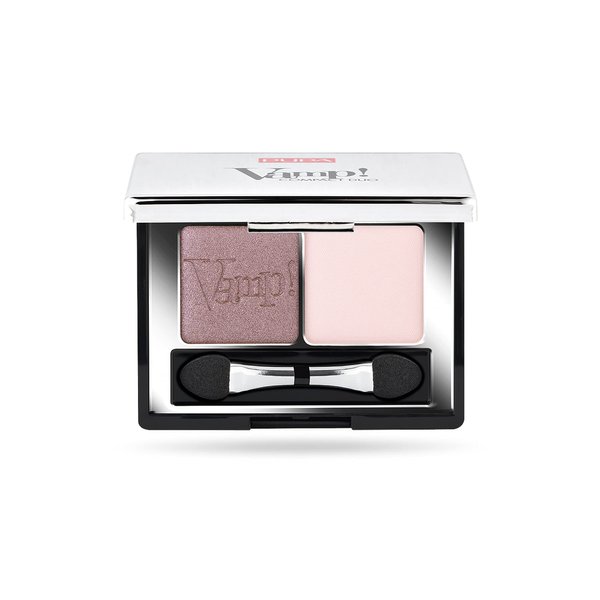 Pupa Milano Vamp! Eyeshadow Compact Duo 003 Soft Mauve - Light, Smooth, Blendable, Cream Compact Shadow - Stunning, Colorful, Pigmented Shade - Paraben-Free Formula - 0.078 oz