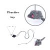LIYONGHE Cat Toys Mouse Accessories Door Hanging Cat Toy, Retractable Cats Catching Mouse Toy Funny Hanging Bungee Cat Toy, Interactive Cat Teaser Toy for Indoor Kitten Play Chase Exercise