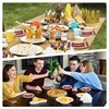 Kochorie 100 Pieces Football Napkins Disposable Football Party Napkins 7.8 x 4.3 Inches Football Paper Cocktail Napkins Football Birthday Supplies Decorations for Football Party Game Day