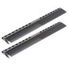 Styling Comb 2pcs Professional Stainless Steel Haircut Comb Salon Hairdressing Comb Styling Tool For All Hair Types Fine and Wide Tooth Hair Barber Comb(Black)