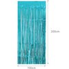 Teal Blue and Gold Birthday Party Decorations, Happy Birthday Banner Turquoise Aqua Teal Foil Fringe Curtain Tissue Pom Poms Balloons Décor Supplies for Men Women Boys Girls Birthday Party
