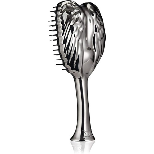 Tangle Angel Detangling Hair Brush - Anti Static Tangle Taming Brush with Soft Bristles - Heat & Water Resistant Pro Detangler Hairbrushes for Women for Fine, Thick, Wavy, & Curly Hair - Titanium