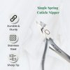 NGHIA Cuticle Nipper - D-08 JAW 16 | Stainless Steel | Durable and Sharp | Ergonomic Design | Grey Plated | Ideal for Salons and Home Use