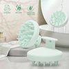 BEAUTLOHAS. Scalp Massager Shampoo Brush, Scalp Scrubber with Soft Silicone Bristles, Scrubber Scalp Exfoliator for Dandruff Removal，Hair Grouth,Wet Dry Hair Massager Brush for All Hair (Mint Green)