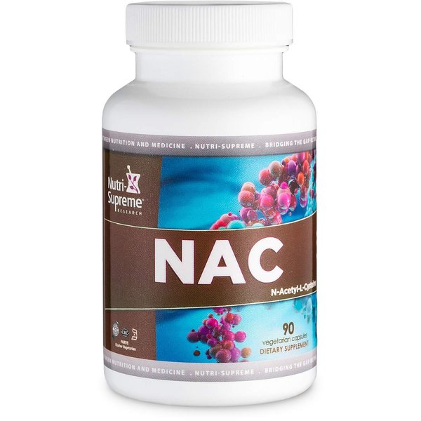 Nutri-Supreme NAC (N-Acetyl-L-Cysteine) 600mg Dietary Supplement Vegetarian Capsules, Liver Support, Immune Support