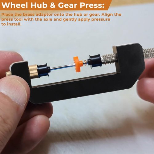 AUTOVIC HO Slot Cars Wheel Hub Gear Press Plus Rear Wheel Hub Puller Tool for Most Common machined Delrin hubs Ho Slot Car Tools Package