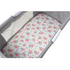 Bassinet Sheets Set 3 Pack for Baby Girl, Stretchy Soft Jersey Knitted Fitted Sheet Universal for Oval Rectangle and Hourglass Bassinet Mattress, Pink Floral