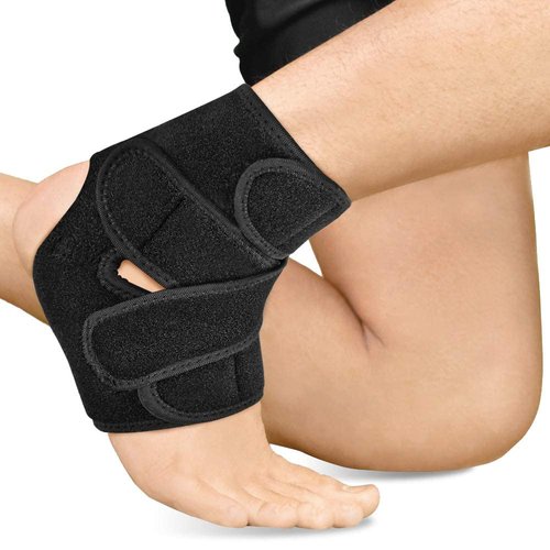 Bracoo Ankle Support Brace For Men & Women, Adjustable Compression Sleeve Strap Wrap, Sprain, Arthritis, Pain Relief, Sports Injuries and Recovery, Breathable Neoprene Brace, FS10