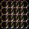 HKZTUY 20pcs LED Flower Crown Headband, Halloween Light Up Flower Headbands for Women, Garlands Glow in The Dark Floral Wreath Crowns