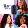 The Knot Dr. hair brush by Conair - Detangling hair brush - Ideal for all hair types - Removes Knots and Tangles in wet or dry hair - Purple