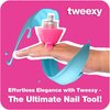 Tweexy Wearable Nail Polish Holder Ring - Ideal Gift for Teenage Girls - Nail Polish Holder Stand for Manicure & Pedicure, Fingernail Painting - Nail Polish Accessories (Bonbon pink)