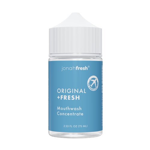Jonah Fresh All Natural Mouthwash Concentrate | SLS Free | PEG Free | Made Safe Certified (Original Concentrate, 1 Pack (Total 2.53 fl oz) Makes 224 Fl Oz)
