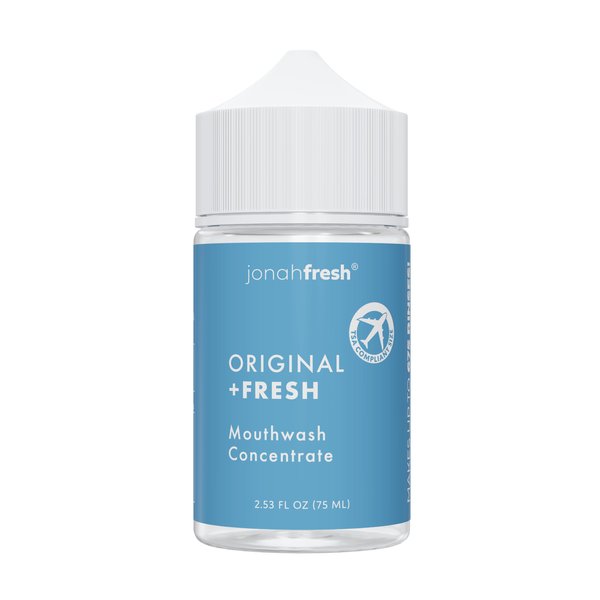 Jonah Fresh All Natural Mouthwash Concentrate | SLS Free | PEG Free | Made Safe Certified (Original Concentrate, 1 Pack (Total 2.53 fl oz) Makes 224 Fl Oz)