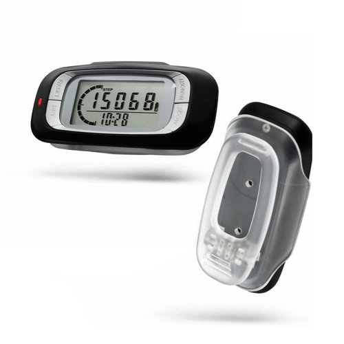 3D Step Counter with Clip and Lanyard, Accurate Digital Pedometer with Large Digital Display 7 Days Memory Calorie Counter Accurately Track Steps for Men Women Adults Seniors