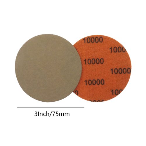 65pcs Sandpaper 3Inch Sanding Disc 60-10000 Grit Wet Dry Sandpaper with M10 Backing Pad,2pcs Interface Pad for Wood Metal Mirror Jewelry Car Polishing Headlight Cleaner Set
