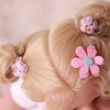 29 PCS Pink Hair Accessories Set with Portable Comb and Mirror for Reborn Baby Dolls and Little Girls, Cute Hair Clips Hair Rings Fashion for Baby Doll Girls