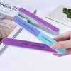 12 PCS IFUNSON Professional 7 Way Nail File and Buffers for Women Girls, Natural Emery Boards
