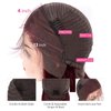 kysonty Lace Front Wigs Human Hair Pre Plucked Glueless Wigs Human Hair 180 Density 13x4 99j Burgundy Body Wave Lace Fornt Wigs Human Hair for Black Women 20 Inch