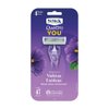 Schick Quattro Womens You Exotic Violet Blooms Disposable Razor for Women, 4 Count (Pack of 1)