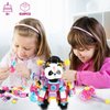 HOGOKIDS Panda Building Blocks Set, 618 pcs Luminous Animals Mini Panda Building Bricks Kit, Cute Animal Figures Toy for Adults and Kids, Party Favor Birthday Gifts for Boys Girls Aged 6+