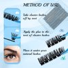 Lash Clusters 144 Pcs Cluster Lashes Eyelash Clusters DIY Cluster Eyelash Extensions Individual Lashes Soft and Comfortable (Cirrus,C-18)