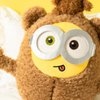 MINISO 11" Bob+Tim Costume Minions Plush Toy, Cute Sleeping Bedding Stuffed Animals Kawaii Plushies Pillow for Kids Boys Girls