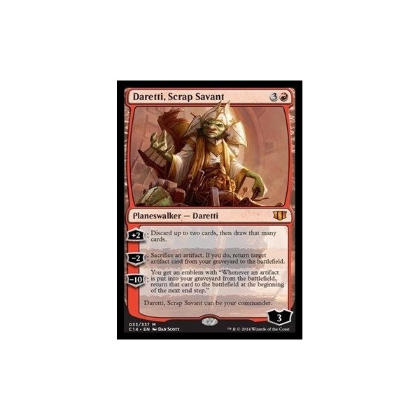 Magic The Gathering - Daretti, Scrap Savant - Oversized (033/337) - Commander 2014 - Foil