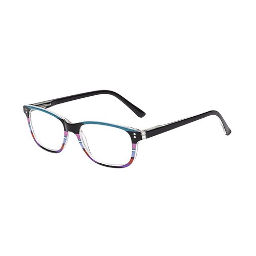 SAV Eyewear Women's Vk Couture Rectangular Reading Glasses, Blue Stripe, 35 mm + 2.25