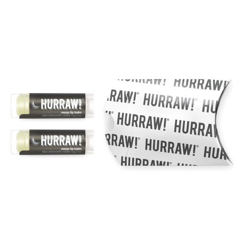 Hurraw! Moon Night Treatment (Blue Chamomile, Vanilla) Lip Balm, 2 Pack: Organic, Certified Vegan, Cruelty and Gluten Free. Non-GMO, 100% Natural Ingredients. Bee, Shea, Soy and Palm Free. Made in USA