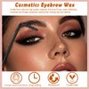 BOKO Eyebrow Wax, 2Pcs Cosmetics Brow Freeze Wax for Brow Styling in Place, Eyebrow Waxing Kit for Long-Lasting Brow Lift, Waterproof Eyebrow Shaping Kit for Women and Girl Eye Brow Makeup - Clear