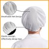 3PCS Mesh Sleep Caps Bouffant Caps White Hair Nets Women Mesh Bonnet Protective Night Cap Sleeping Caps Head Hair Covers