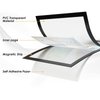 MaxGear Magnetic Sign Holder 8.5 x 11 Wall Mount, Self Adhesive Display Picture Frames with Strong Magnetic Border and Clear PVC, Document Poster Paper Holder for Home Office Store, 3 Pack