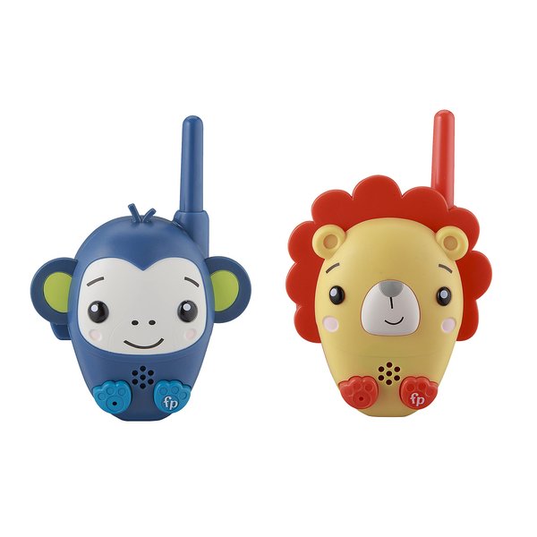 eKids Fisher Price Toy Walkie Talkies for Kids, Static Free 2 Way Radios for Fans of Fisher Price Toys and Gifts Multi-Color