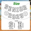 Senior 2025 Volleyball Banner, Volleyball Graduation Party Decoration Volleyball Senior Night Banner for High School College Graduation Sport Theme Party Supplies