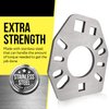 Mission Automotive Stainless Steel Pinion Yoke Wrench Tool Extra Strength Puller for Loosening Pinion Flange & Nuts Extra 1/2" Hole that Fits Most Sockets Works with Various Style Yokes,Flanges/Axles
