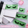 Empty Lash Boxes for False Eyelashes - 30 Pack Lash Cases, Customizable Eyelash Packaging, Bulk Lash Storage Containers, Lash Box Packaging, Premium Display & Protection (Green)
